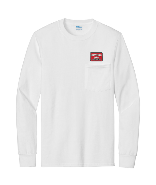 Port & Company® Tall Long Sleeve Essential Pocket Tee